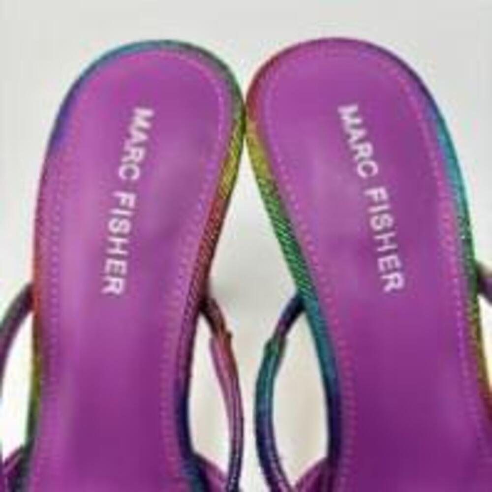 Women's Marc Fisher Multicolor Heels Size 6M - Picture 6 of 9
